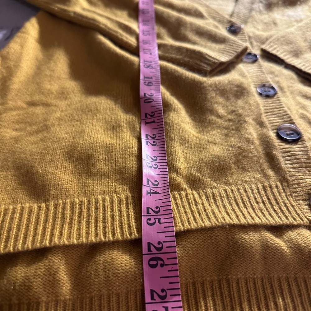 Theory Mustard Yellow Women's Cardigan - Picture 11 of 15